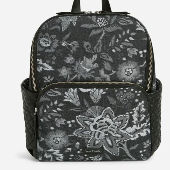 Vera Bradley Foxwood Leather Carryall Backpack
